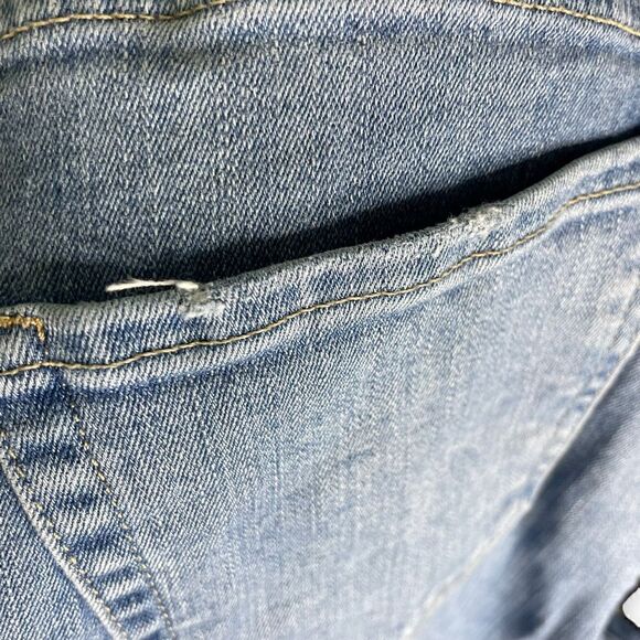 We the Free People Fringe Hem Jeans Distressed Skinny - Picture 8 of 11